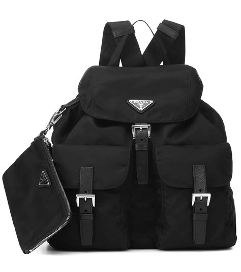 prada black mountain backpack|Prada nylon backpack large.